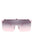 Square Oversize Rimless Flat Top Sunglasses