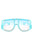 Oversize Square Fashion Shield Visor Sunglasses