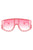 Oversize Square Fashion Shield Visor Sunglasses