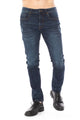 DISTRESSED SLIM TAPER DENIM JEANS