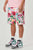 ALLOVER ROSE BLOOM  PRINT shorts