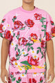 ALLOVER ROSE BLOOM  PRINT TEE