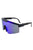 Mirrored Rectangle Sports Reflective Sunglasses