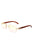 Rectangle Rimless Retro Tinted Sunglasses