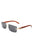 Rectangle Rimless Retro Tinted Sunglasses