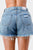 Side slid denim shorts