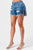 Side slid denim shorts