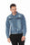 Men's Denim Jacket with Distressed