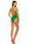 Classic baywatch style one piece with crossed back