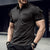 New POLO Shirt Pocket Men's Muscle Sports Polo Shirt