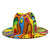 Natural Landscape Tie-dye Fedora Hat