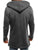 Casual Men's Hooded Fashion Stitching Solid Color Cardigan Sweater