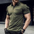 New POLO Shirt Pocket Men's Muscle Sports Polo Shirt