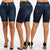 Knee Length Stretch Short Jeans