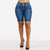 Knee Length Stretch Short Jeans