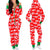 Women's elk print one-piece home wear pajamas