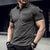 New POLO Shirt Pocket Men's Muscle Sports Polo Shirt