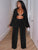 Women's fashionable casual velvet warm suit